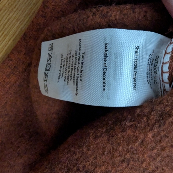 Eddie Bauer NWOT Rust Radiator FreeHeat Fleece Raglan Snap Funnel Pullover L - Picture 9 of 14